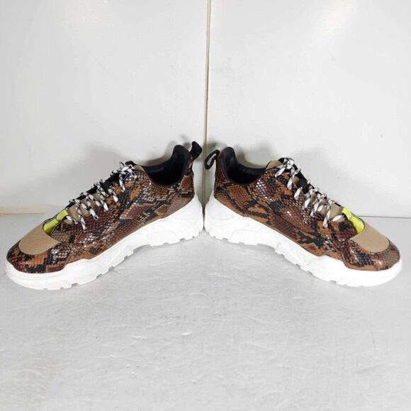 John Geiger Men\'s 003 US 7 Brown Python Law Top Casual Fashion Sneakers Shoes main image 4